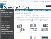 Tablet Screenshot of gastro-technik.net
